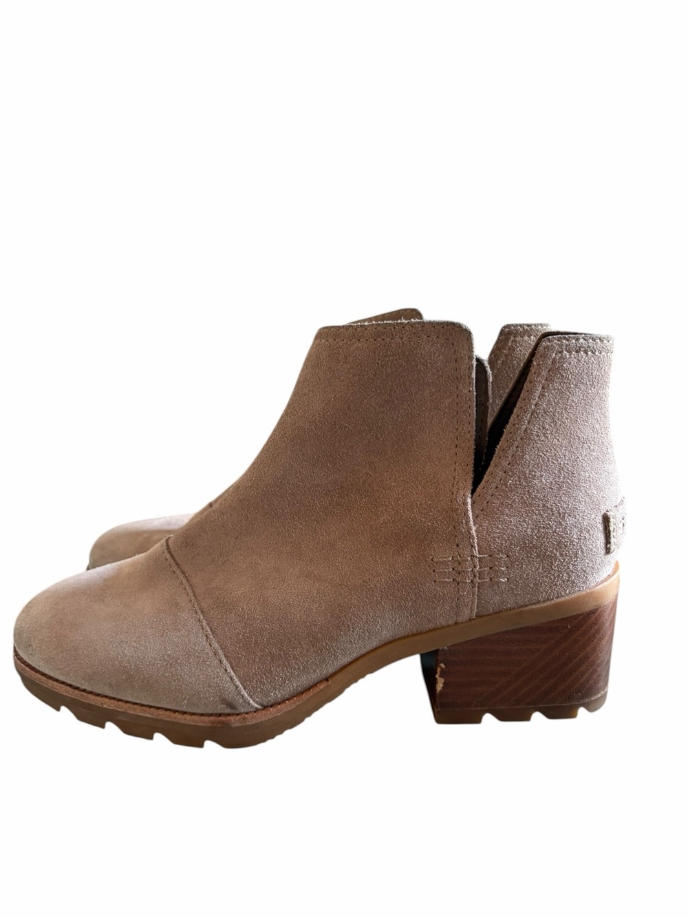 Sorel Cate cut-out booties Beige Suede
